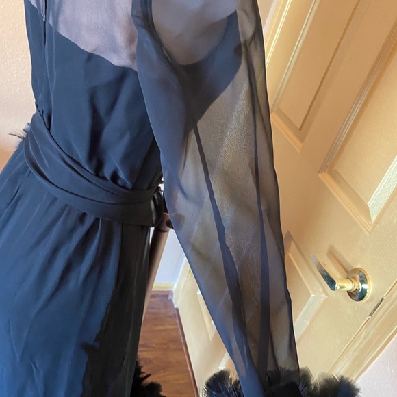 Vintage 1960’s Fantastical dress by Anita mode. Feathers & chiffon size … - Picture 9 of 16